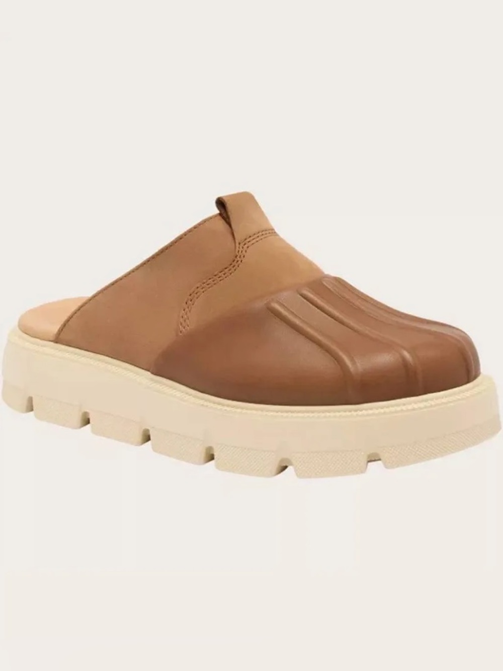 Sorel Rein CB Clog Mule - Brown Cream Tan - Size 7.5